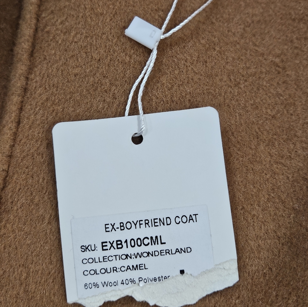 Belle & Bloom Ex-Boyfriend Wool Blend Oversized Jacket - Camel - Picture 5 of 8